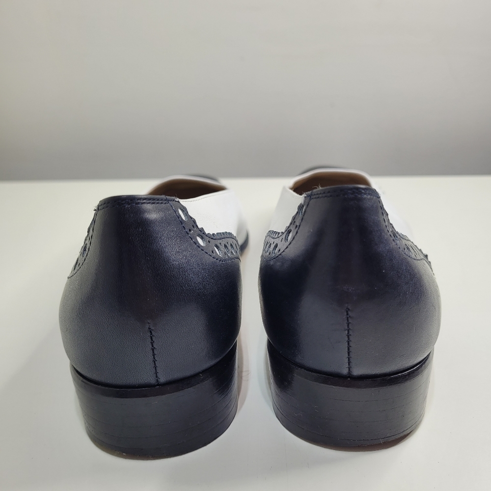 Salvatore Ferragamo Boutique Leather Colorblock Pattern Shoes Size Women's 9 - Picture 6 of 16